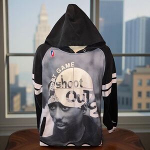 Rare Post Game Shoot Out Tupac Birdie 2 Hoodie Size XL
